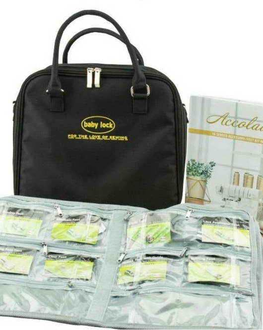 16 PC Foot Kit and Case - Baby Lock Accolade, Evolution or Evolve serger (BLS8FTKIT)