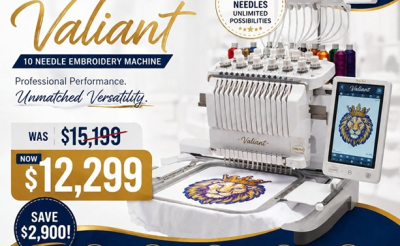 Baby Lock Valiant 10 Needle Embroidery Machine