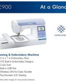 Brother PE900 WLAN Embroidery Machine