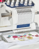 Brother PR1055X Entrepreneur Pro X 10 Needle Multi-Needle Embroidery Machine