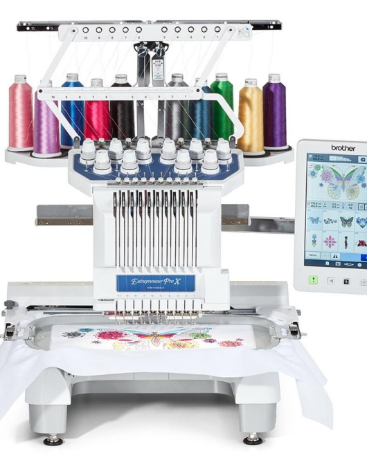 Brother PR1055X Entrepreneur Pro X 10 Needle Multi-Needle Embroidery Machine