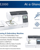 Brother SE2000 WLAN Sewing and Embroidery Machine