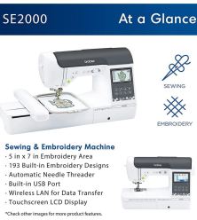 Brother SE2000 WLAN Sewing and Embroidery Machine