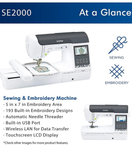 Brother SE2000 WLAN Sewing and Embroidery Machine