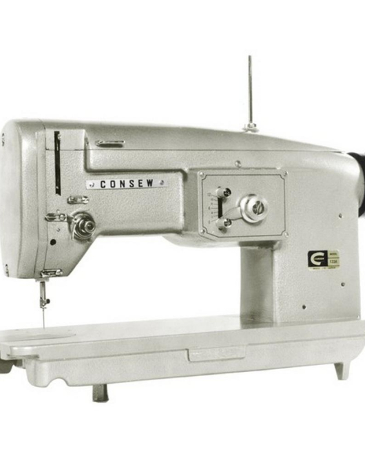 Consew 133A-1 Single Needle Embroidery Monogramming Zig-Zag Sewing Machine with Table and Servo Motor