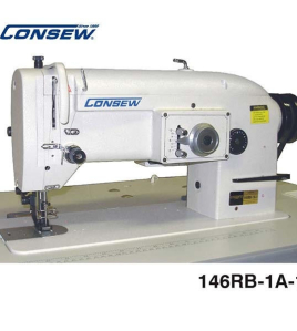 Consew 146RB single-needle, walking-foot zigzag machine Stitch Type-1A-WS w/ Table and Servo Motor
