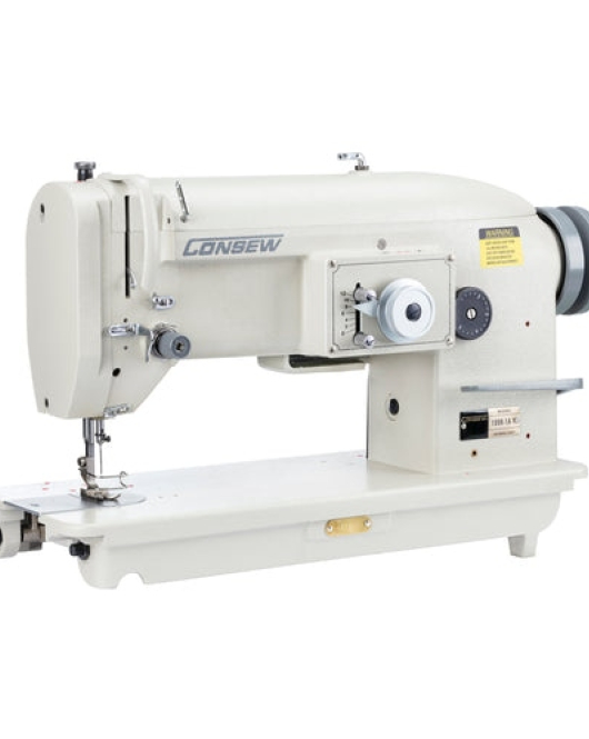 Consew 199RB single-needle, drop-feed, straight stitch, zigzag & large bobbin Stitch Type-1A w/ Table & Servo Motor