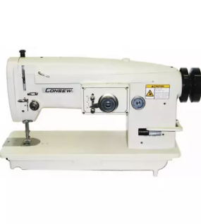 Consew 199RB single-needle, drop-feed, straight stitch, zigzag & large bobbin Stitch Type-3A w/ Table & Servo Motor