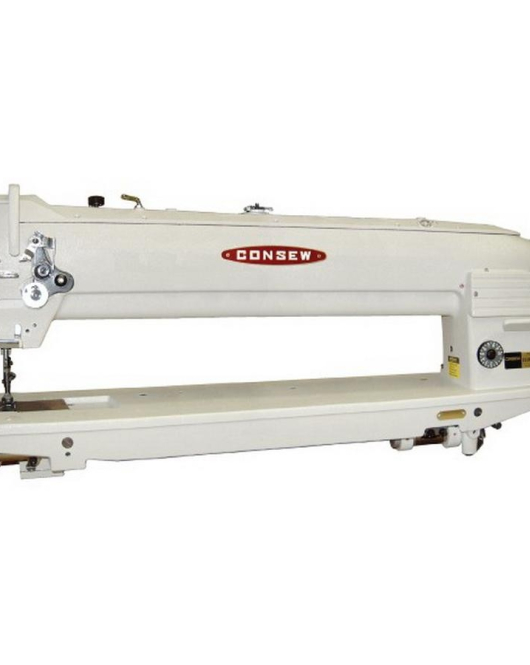 Consew 255RBL-25 Long Arm Lockstitch Machine with Assembled Table and Servo Motor