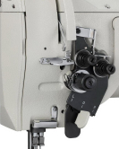 Consew 328RB-2 High Speed, Two Needle, Angular Stitching (Split Needle Bar), Drop Feed, Needle Feed, Walking Foot, Lockstitch Machine
