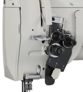 Consew 328RB-2 High Speed, Two Needle, Angular Stitching (Split Needle Bar), Drop Feed, Needle Feed, Walking Foot, Lockstitch Machine