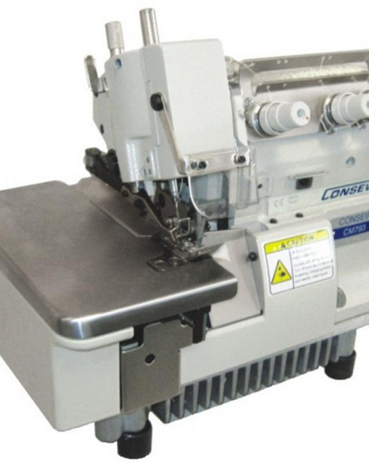 Consew CM793 - 2 Single Needle, 3 Thread Overlock with Assembled Table and Servo Motor