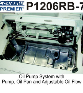 Consew Premier 1206RB-7 Lockstitch Machine with Assembled Table and Servo Motor