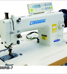 Consew Premier 1206RB-7 Lockstitch Machine with Assembled Table and Servo Motor