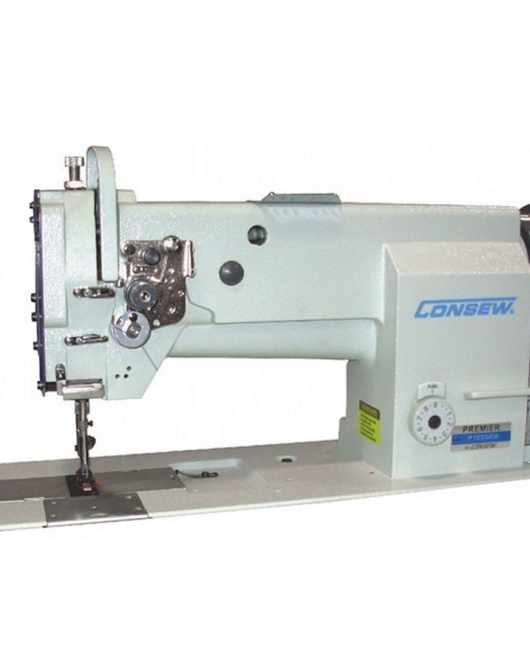 Consew Premier 1255RB Lockstitch Machine with Assembled Table and Servo Motor