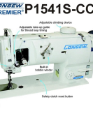 Consew Premier 1541S-CC With Assembled Table and Servo Motor