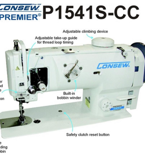 Consew Premier 1541S-CC With Assembled Table and Servo Motor