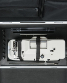 CudaCase Wheeled Case for Sewing Machines (Fits Machines up to 17in L x 7.25in W x 11.5in H)