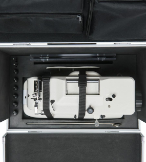 CudaCase Wheeled Case for Sewing Machines (Fits Machines up to 17in L x 7.25in W x 11.5in H)