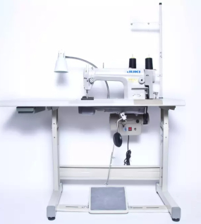JUKI DDL-5550N High-Speed Single Needle Lockstitch Industrial Sewing Machine With Table and Servo Motor