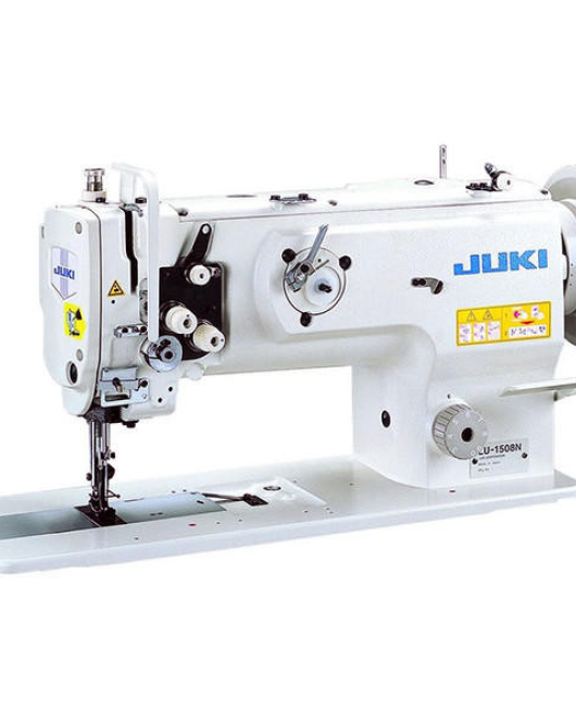 Juki LU-1508NS Single Needle Unison Feed Lock Stitch Machine with Vertical-axis Large Hook Includes Table and Servo Motor