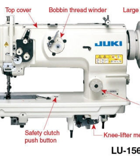 Juki LU-1560N 2-Needle Unison Feed Lockstitch Industrial Machine
