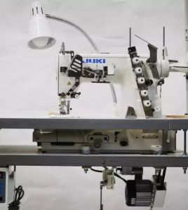 Juki MF-7523 - 3 Needle Coverstitch Industrial Machine w/ Table &amp; Motor