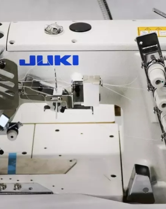 Juki MF-7523 - 3 Needle Coverstitch Industrial Machine w/ Table & Motor