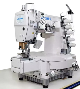 Juki MF-7923 - 3 Needle Coverstitch Cylinder Bed Industrial Machine w/ Table &amp; Motor