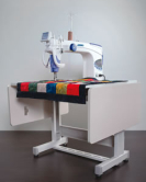 Juki TL-2200QVP Quilt Virtuoso Pro Long Arm Quilting Machine with Extra Large 18" x 10" Throat and Deluxe 10ft Quilting Frame Juki TL-2200QVP Quilt Virtuoso Pro Long Arm Quilting Machine with Extra Large 18" x 10" Throat and Deluxe 10ft Quilting Frame