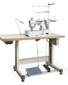 Reliable 3100IC Cylinder Bed Interlock Direct Drive Motor, Cover Stitch with Assembled Table and Uberlight 3100TL Light Lamp