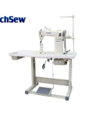Techsew 810 Industrial Sewing Machine With Wig Attachment, Assembled Table and Motor
